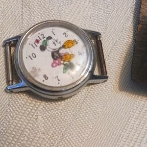 1971 Fun Timer Timex Disney Minnie Mouse Mechanical Watch Vintage 💕
